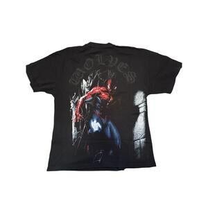Marvel Spider-Man Graphic T-Shirt Black Cotton Tee